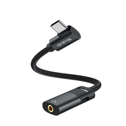 Аудио адаптер USB-C - USB-C / 3.5mm McDodo CA-1880, Черен