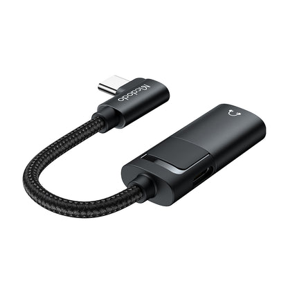 Аудио адаптер USB-C - USB-C / 3.5mm McDodo CA-1880, Черен