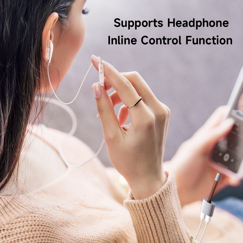 Аудио адаптер USB-C - USB-C / USB-C McDodo CA-3370, Сив