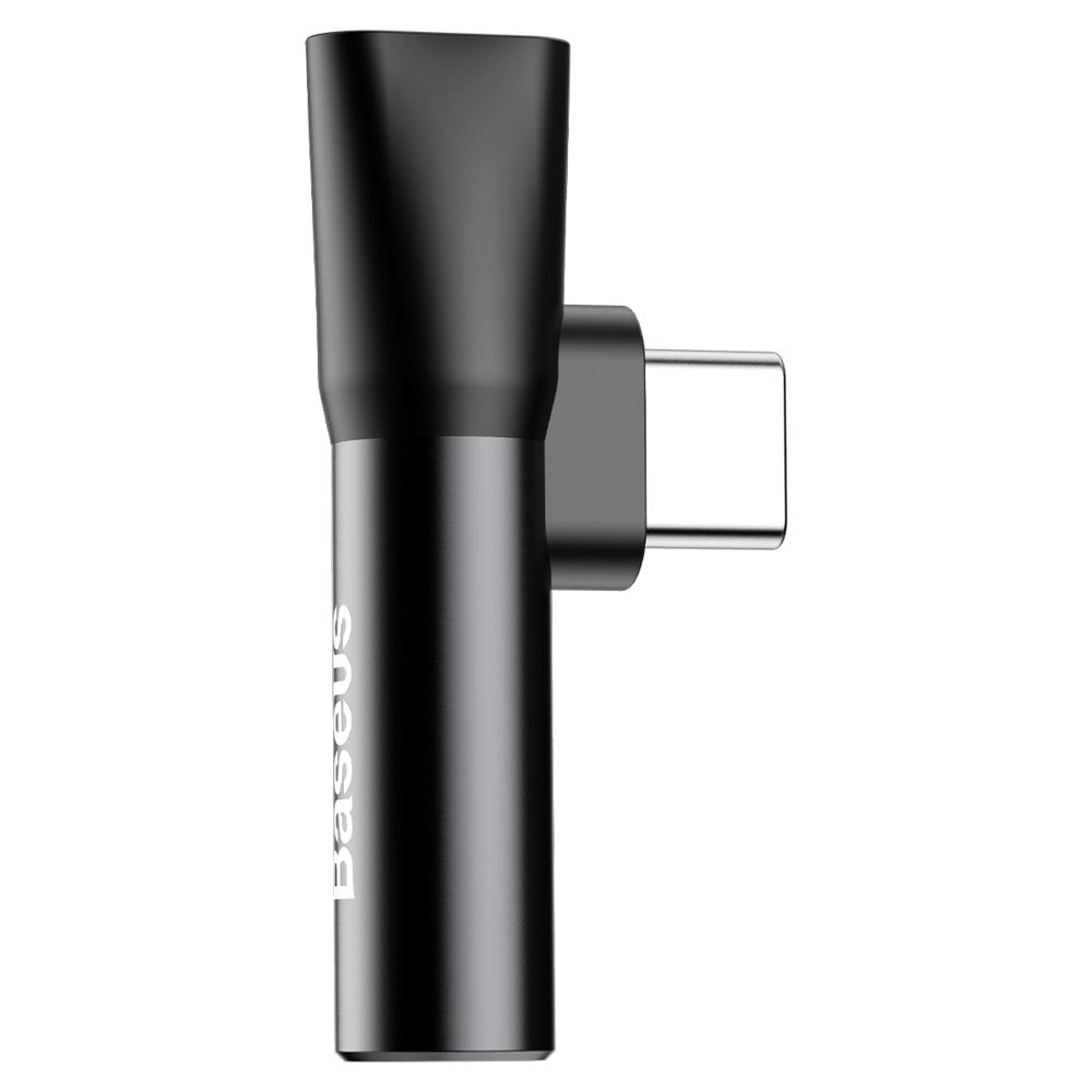 Аудио адаптер USB-C - USB-C / 3,5 мм Baseus L41, черен CATL41-01