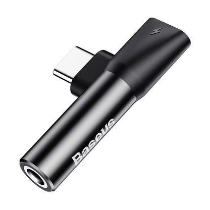 Аудио адаптер USB-C - USB-C / 3,5 мм Baseus L41, черен CATL41-01