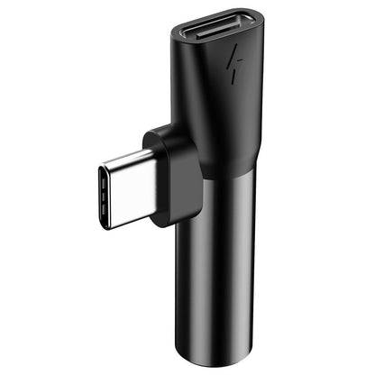 Аудио адаптер USB-C - USB-C / 3,5 мм Baseus L41, черен CATL41-01