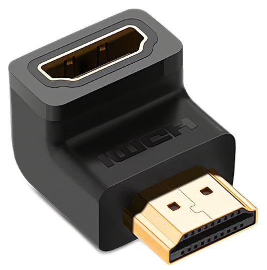 Видео адаптер UGREEN HD112 Up Angle, HDMI - HDMI, 4K, Черен