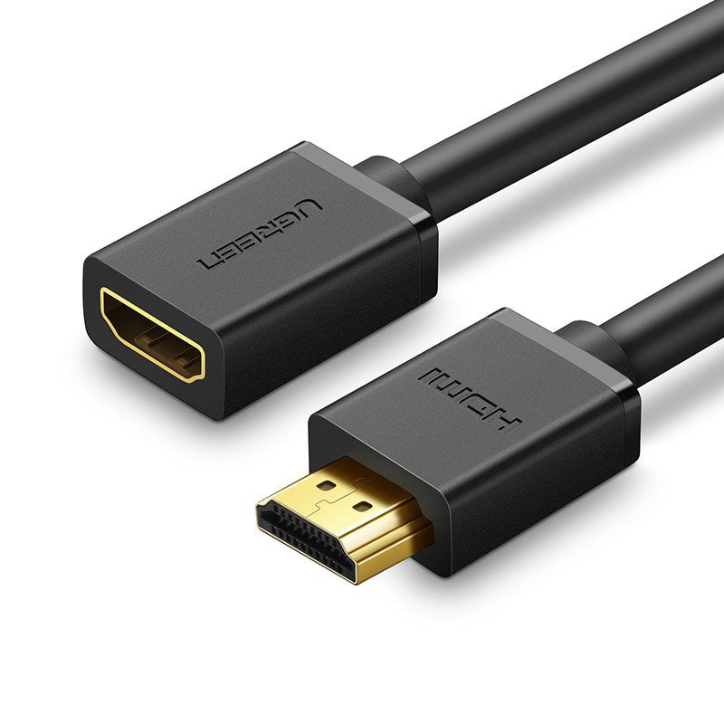 Удължителен видео кабел UGREEN HD107, HDMI - HDMI, 4K, 2m, Черен
