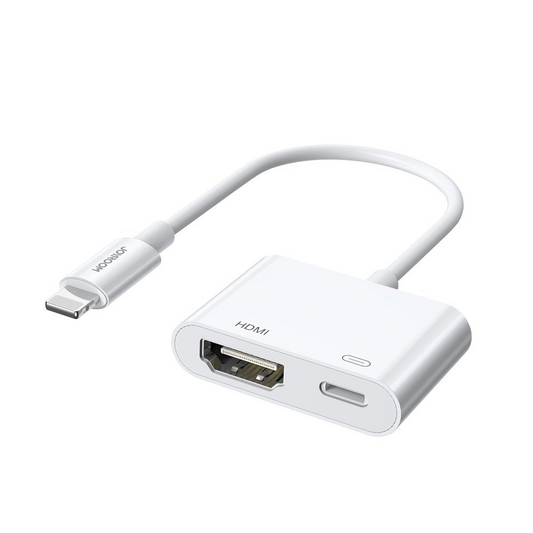 Аудио и видео адаптер Lightning - HDMI / Lightning Joyroom S-H141, Бял
