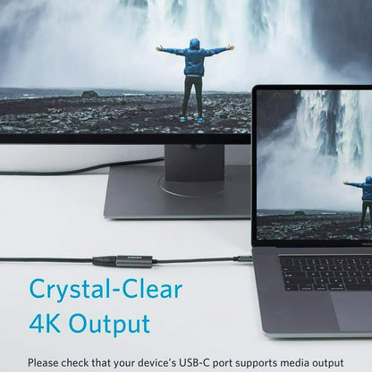 Аудио и видео адаптер USB-C - HDMI Anker PowerExpand+, Сив A83120A1