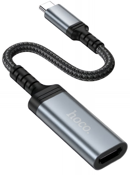 Аудио и видео адаптер USB-C - HDMI HOCO UA43A, Сив