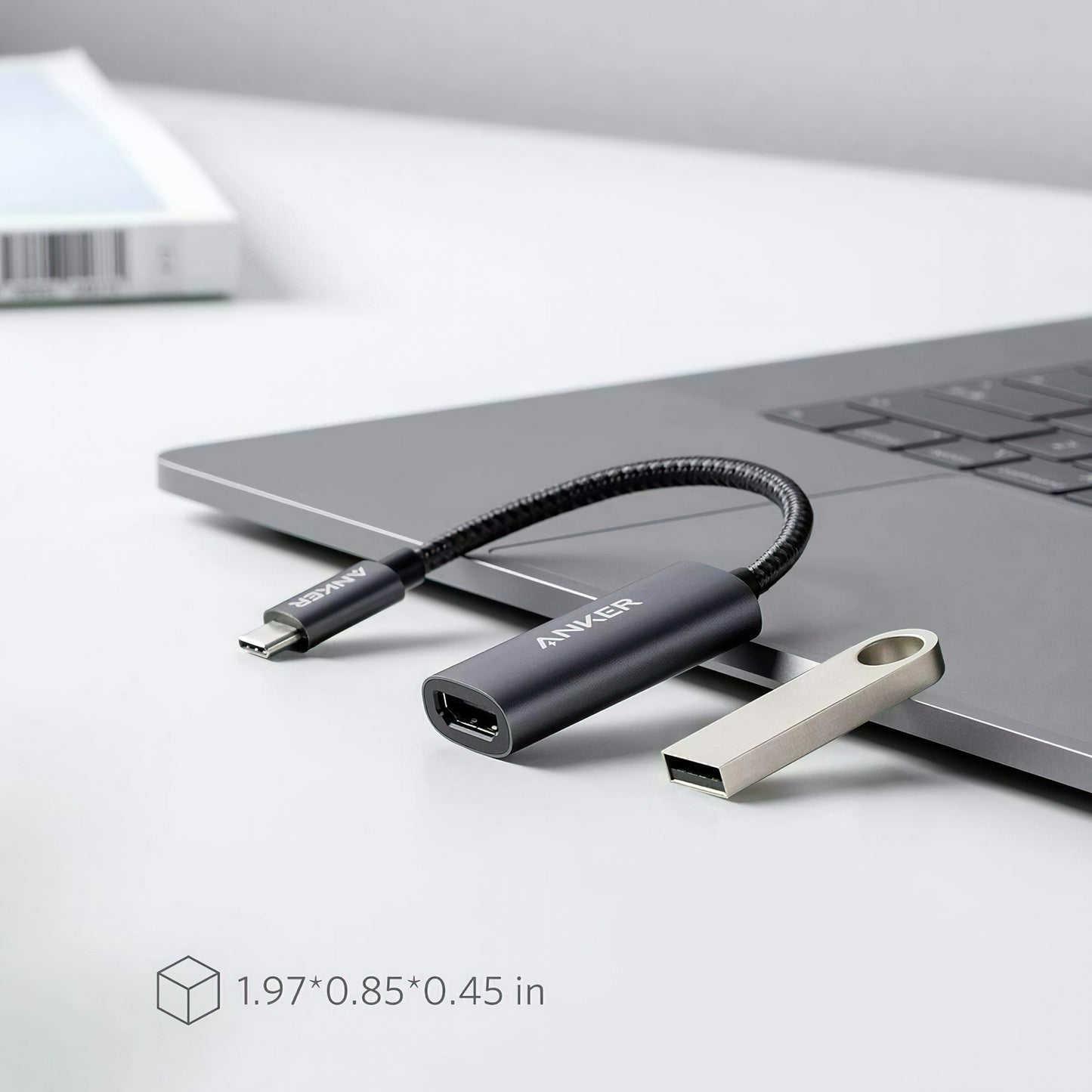Аудио и видео адаптер USB-C - HDMI Anker PowerExpand+, Сив A83120A1