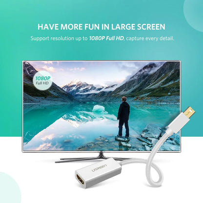 Адаптер за видео UGREEN MD112 (10461), MiniDisplayPort - HDMI, Черен