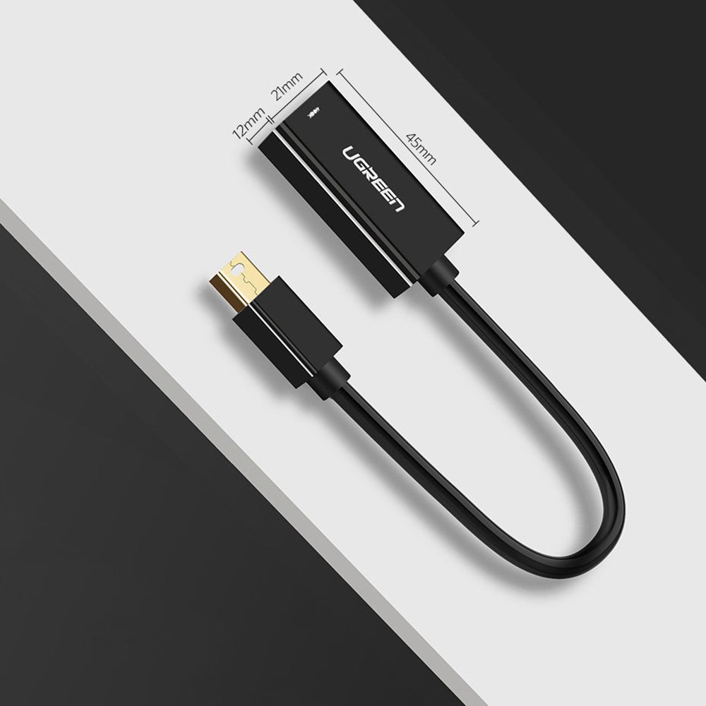 Адаптер за видео UGREEN MD112 (10461), MiniDisplayPort - HDMI, Черен