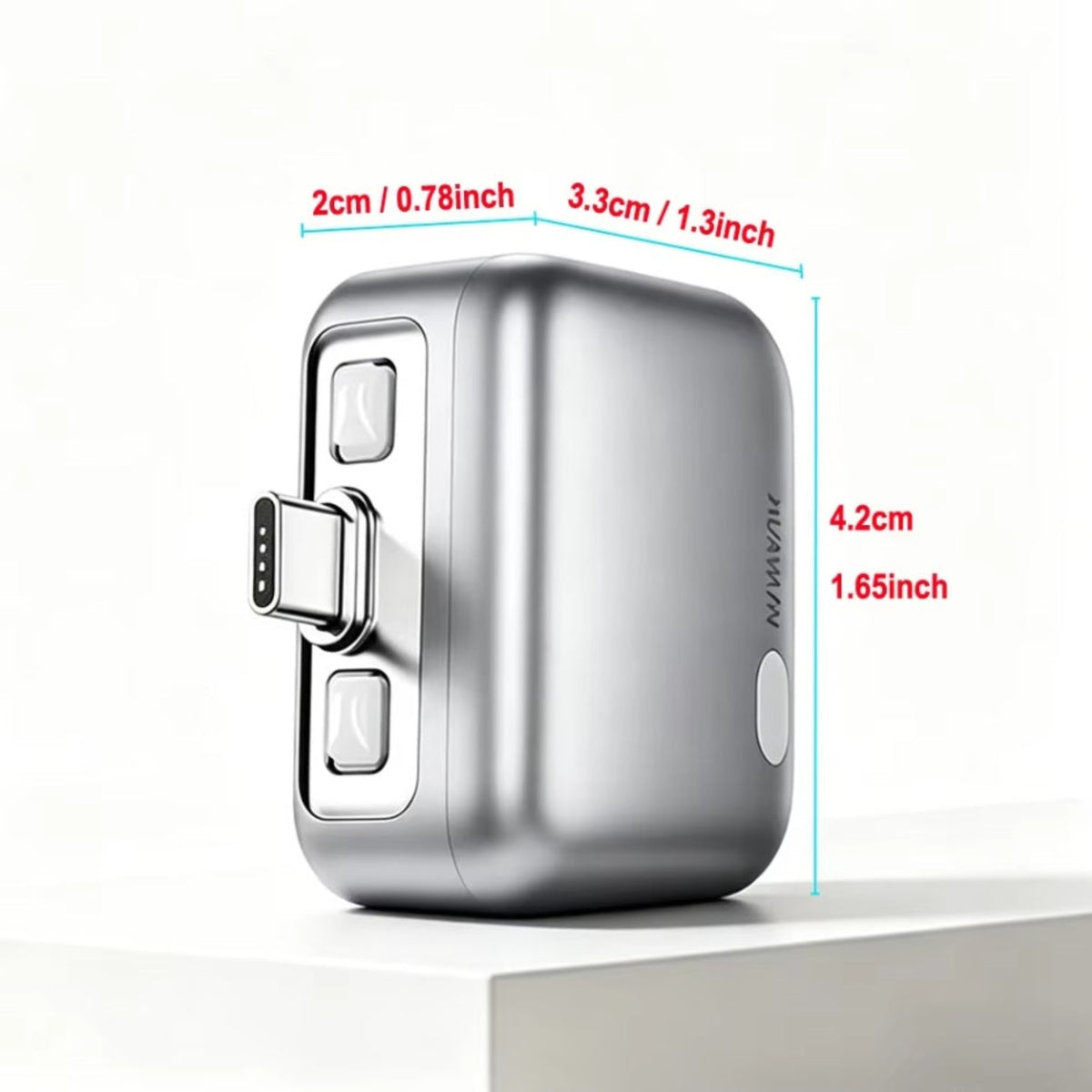 Авто адаптер USB-C KUWAJIA KH-51 с автоматично изключване и защита на батерията, сребрист