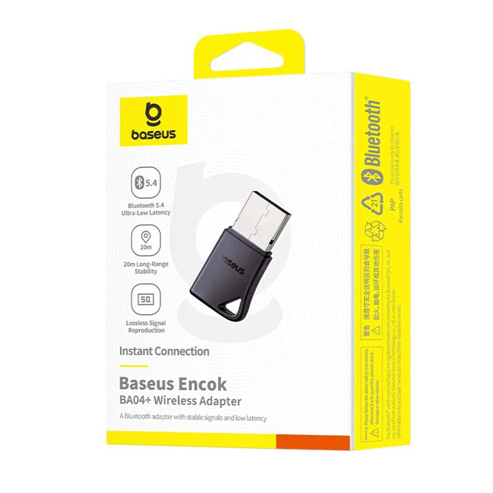 Bluetooth USB адаптер Baseus Encok BA04+, Черен A10082600121-00