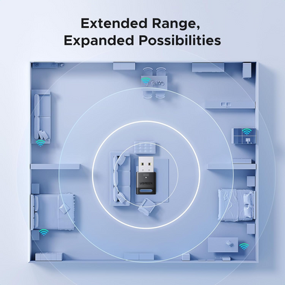 Bluetooth USB адаптер UGREEN CM748 (75073), Черен