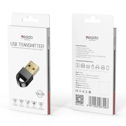 USB Bluetooth Adapter Yesido YAU34, Black