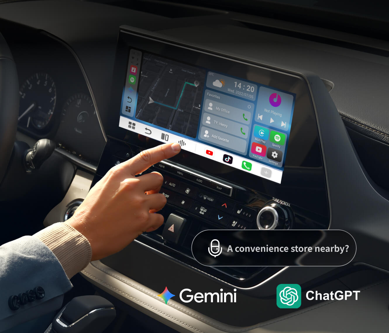 Безжичен адаптер Carplay / Android Auto Ottocast OttoAibox P3 Pro за Apple iPhone / Android серии, преработен PCS61-T