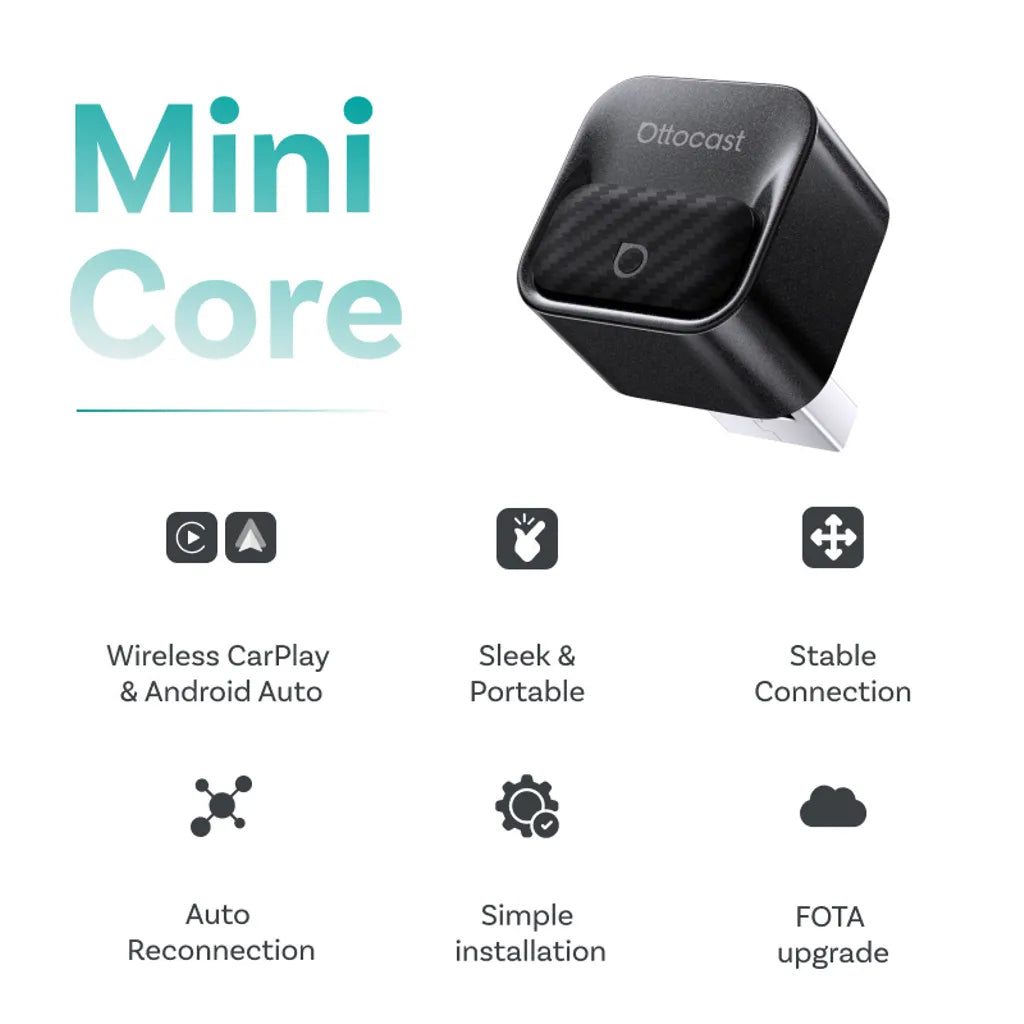 Безжичен адаптер Carplay / Android Auto Ottocast Mini Pico Style B за Apple iPhone / Android Series CA525-T3
