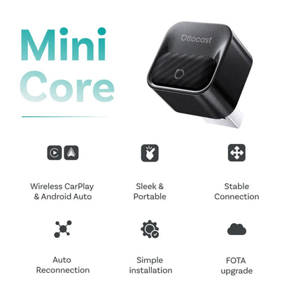 Безжичен адаптер Carplay / Android Auto Ottocast Mini Pico Style B за Apple iPhone / Android Series CA525-T3