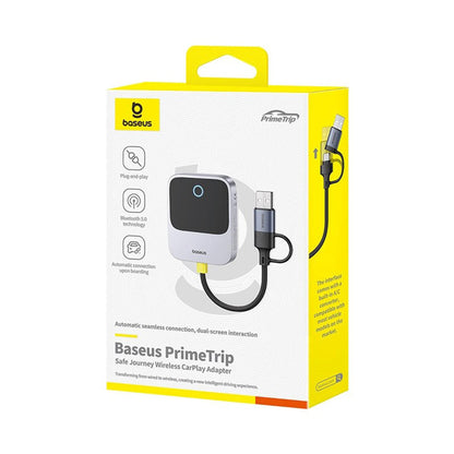 Baseus PrimeTrip Wireless Carplay Adapter for Apple iPhone Series, Resealed C10745100813-00