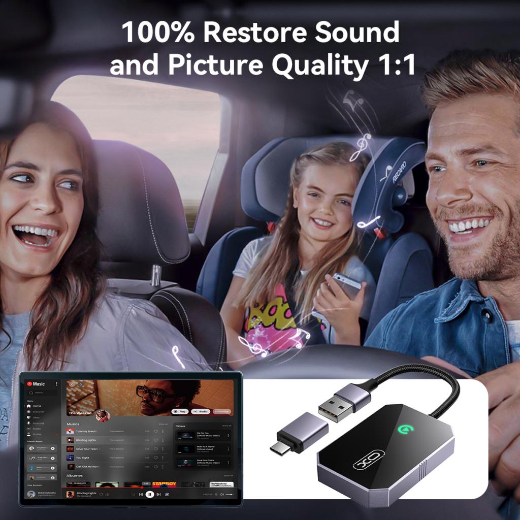 Безжичен адаптер Carplay XO Design CZ016 за серията Apple iPhone