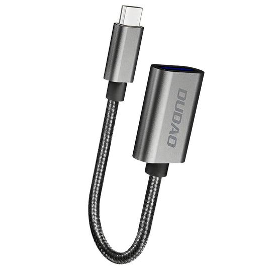 Dudao L15T USB-C към USB-A OTG адаптер, черен