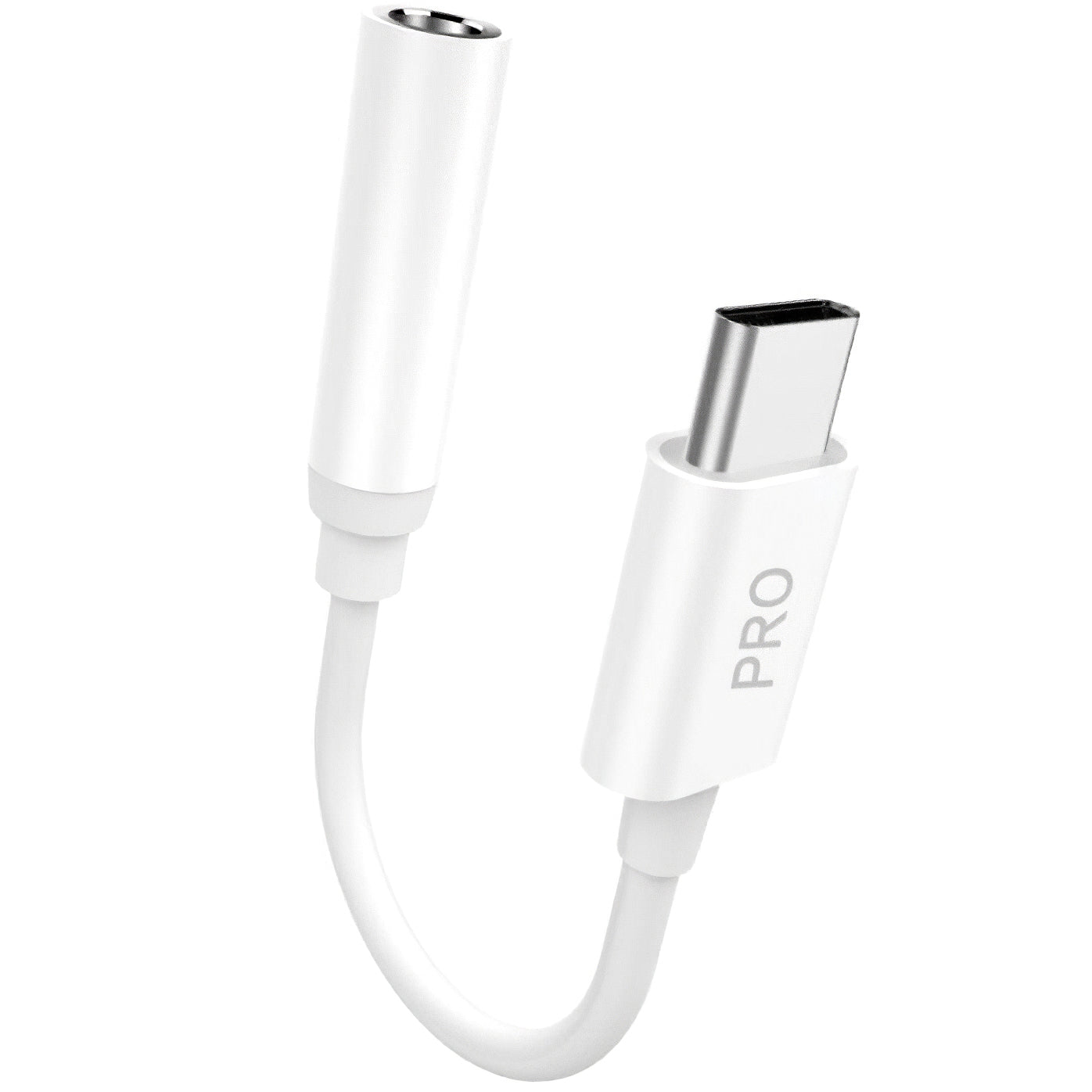 USB-C - 3,5 мм аудио адаптер Dudao L16CPro, бял