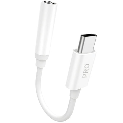 USB-C - 3,5 мм аудио адаптер Dudao L16CPro, бял