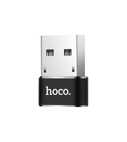 Адаптер за данни и зареждане USB-C - USB-A HOCO UA6, черен