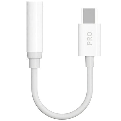 USB-C - 3,5 мм аудио адаптер Dudao L16CPro, бял