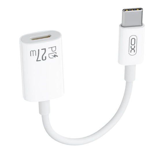 Адаптер за данни и зареждане USB-C - Lightning XO Design NB-R268A, Бял