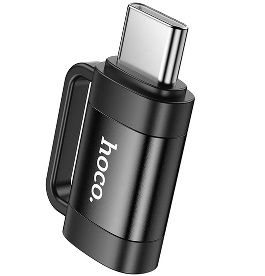 Адаптер за данни и зареждане Lightning - USB-C HOCO UA31E, Черен