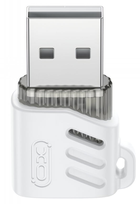 Адаптер за данни и зареждане USB-C - USB-A XO Design NB256D, Бял