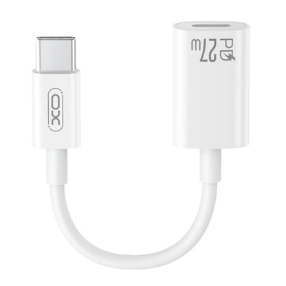Адаптер за данни и зареждане USB-C - Lightning XO Design NB-R268A, Бял
