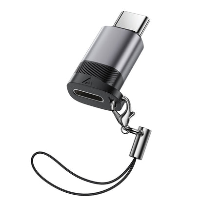 Адаптер за данни и зареждане Lightning - USB-C Acefast J19, Сив