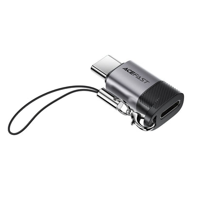 Адаптер за данни и зареждане Lightning - USB-C Acefast J19, Сив
