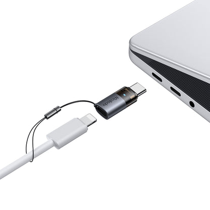 Data and Charging Adapter Lightning - USB-C McDodo OT-7610, Black