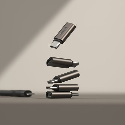 Адаптер за данни и зареждане Lightning - USB-C Ringke, Кафяв, Комплект 2 броя