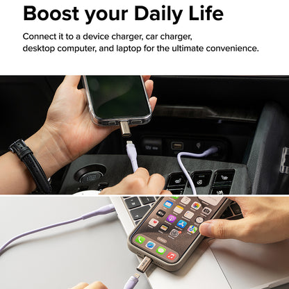 Адаптер за данни и зареждане Lightning - USB-C Ringke, Кафяв, Комплект 2 броя