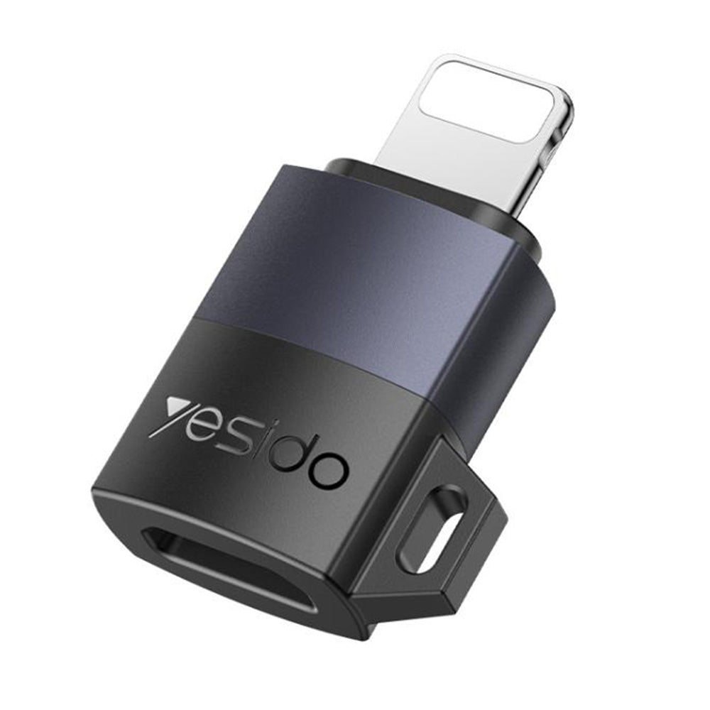 Адаптер за данни и зареждане microUSB - Lightning Yesido GS30, Сив