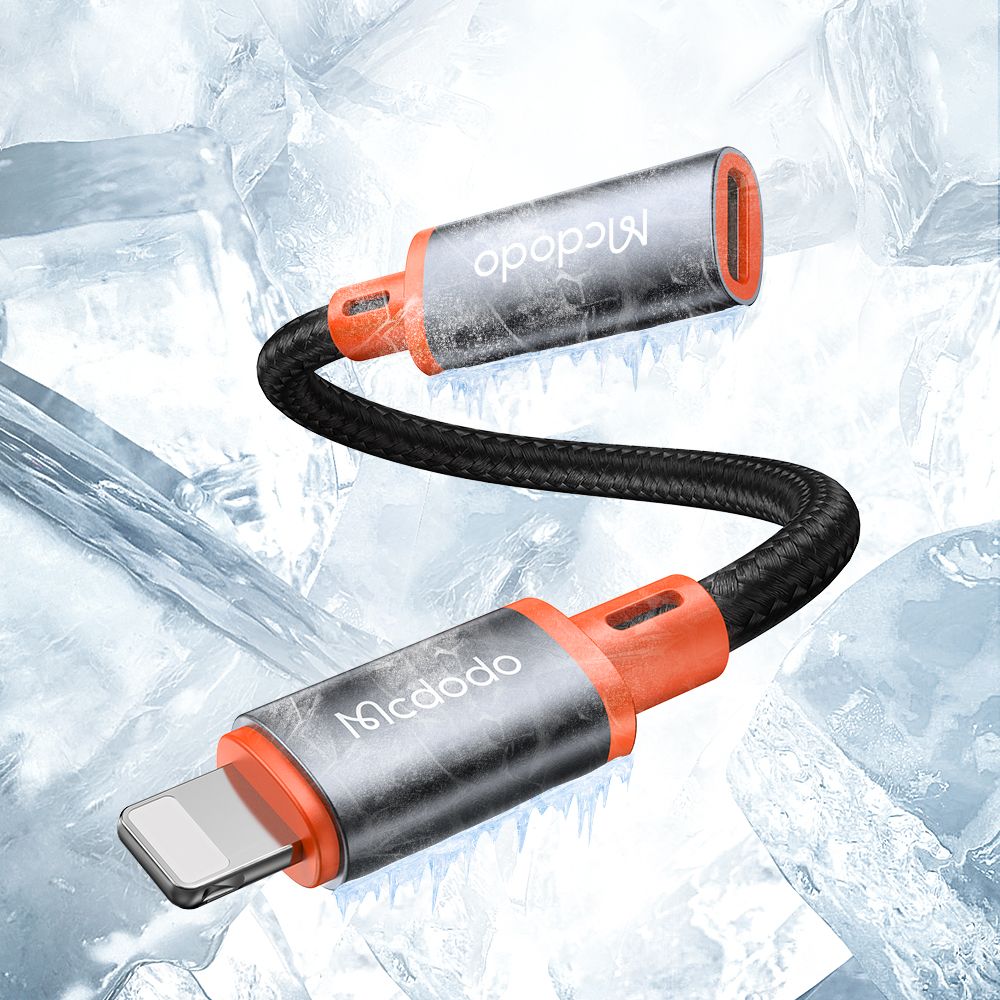 Адаптер за данни и зареждане USB-C - Lightning McDodo CA-1440, Черен