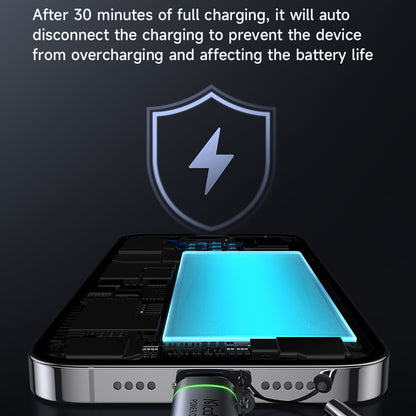 Адаптер за данни и зареждане USB-C - Lightning McDodo OT-2590 Power Off, Черен