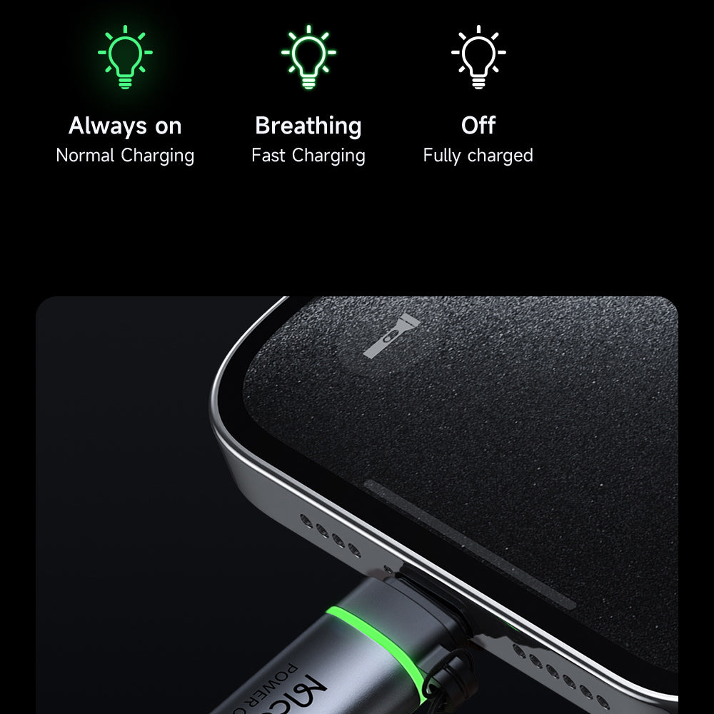 Адаптер за данни и зареждане USB-C - Lightning McDodo OT-2590 Power Off, Черен