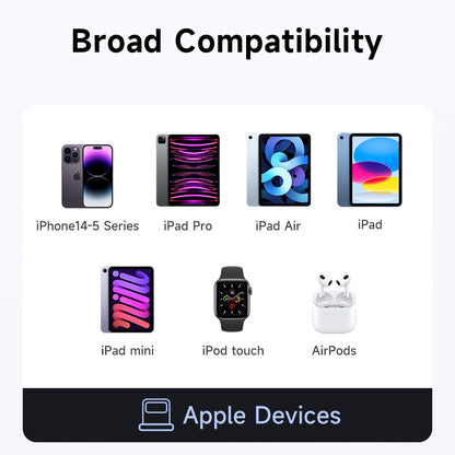 Адаптер за данни и зареждане USB-C - Lightning McDodo OT-2590 Power Off, Черен