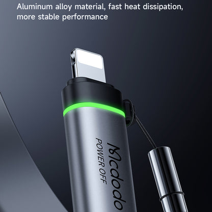 Адаптер за данни и зареждане USB-C - Lightning McDodo OT-2590 Power Off, Черен