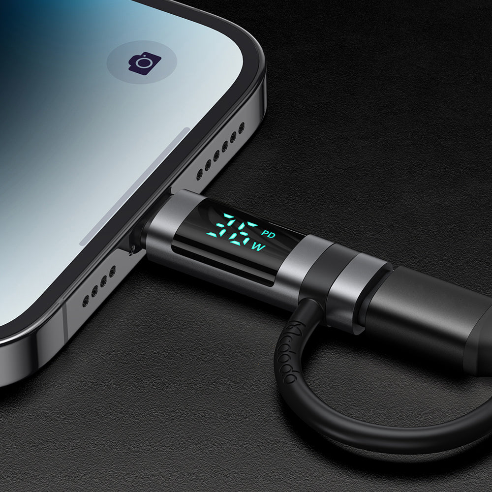 Адаптер за данни и зареждане USB-C - Lightning McDodo OT-2610 Pigeon Display, Черен