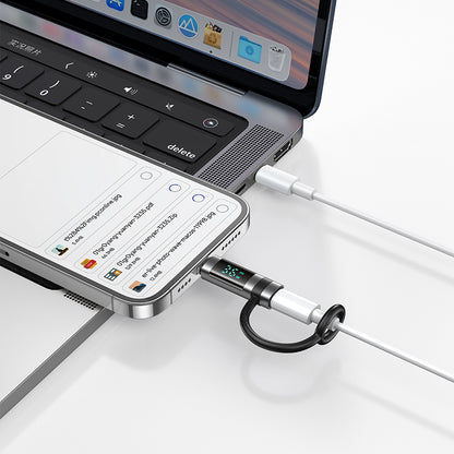 Адаптер за данни и зареждане USB-C - Lightning McDodo OT-2610 Pigeon Display, Черен