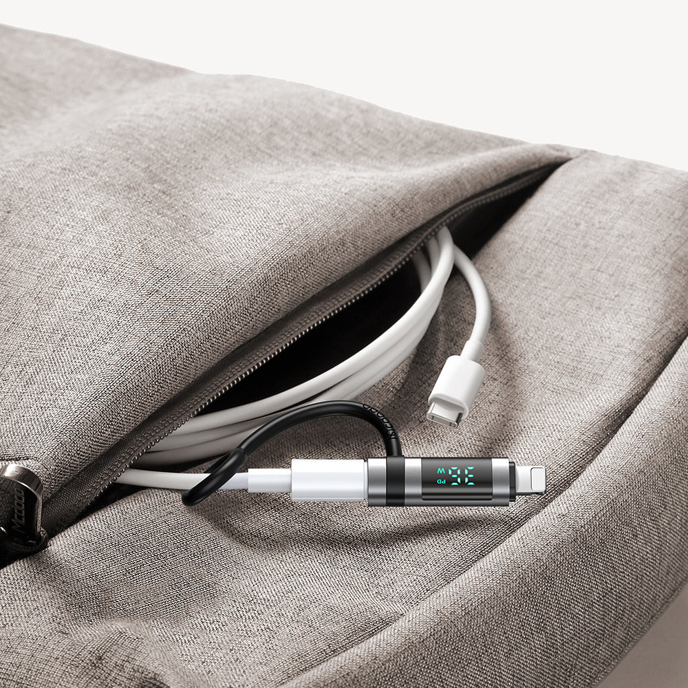 Адаптер за данни и зареждане USB-C - Lightning McDodo OT-2610 Pigeon Display, Черен