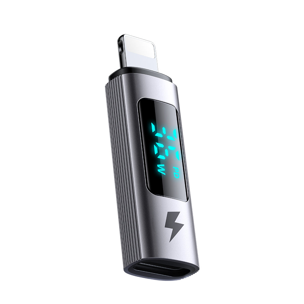 Адаптер за данни и зареждане USB-C - Lightning McDodo OT-6100 Wales Display, Черен