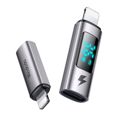 Адаптер за данни и зареждане USB-C - Lightning McDodo OT-6100 Wales Display, Черен