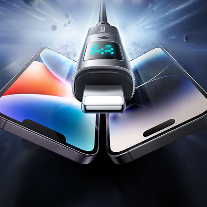 Адаптер за данни и зареждане USB-C - Lightning McDodo OT-6100 Wales Display, Черен