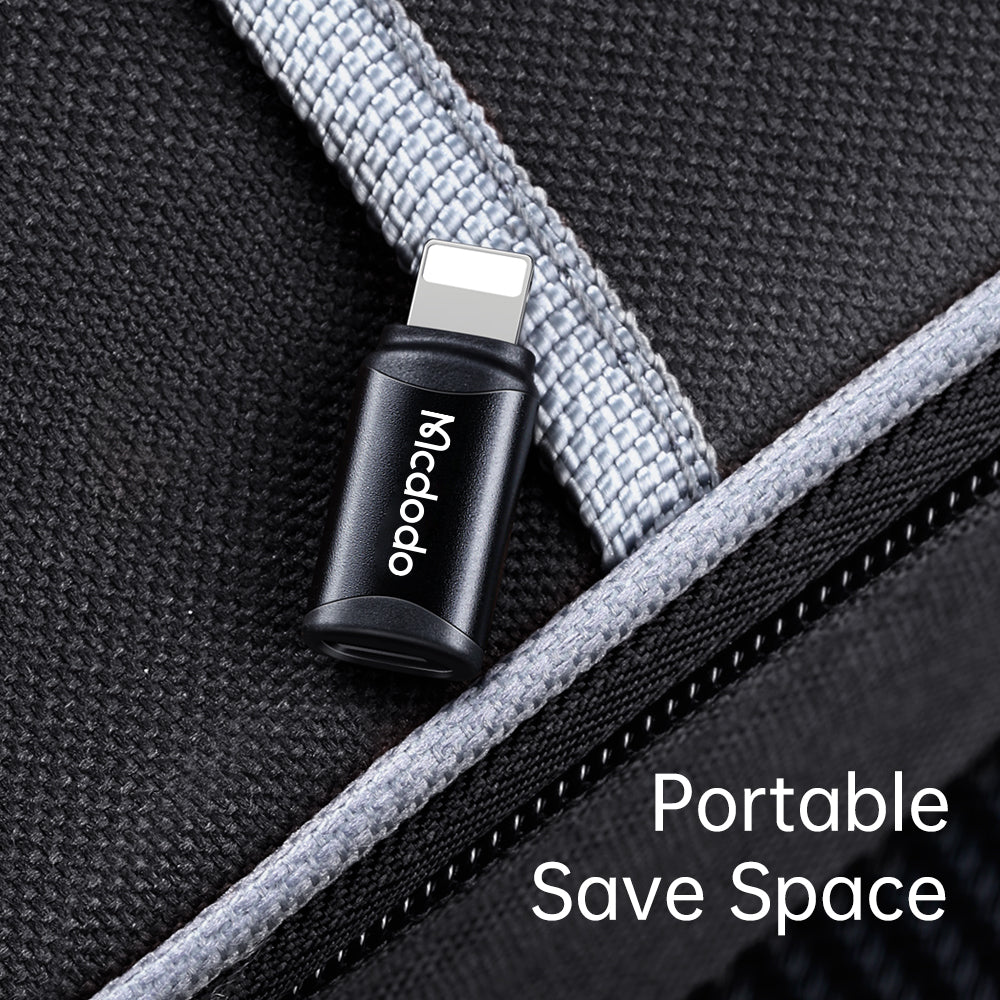 Адаптер за данни и зареждане USB-C - Lightning McDodo OT-7680, Черен